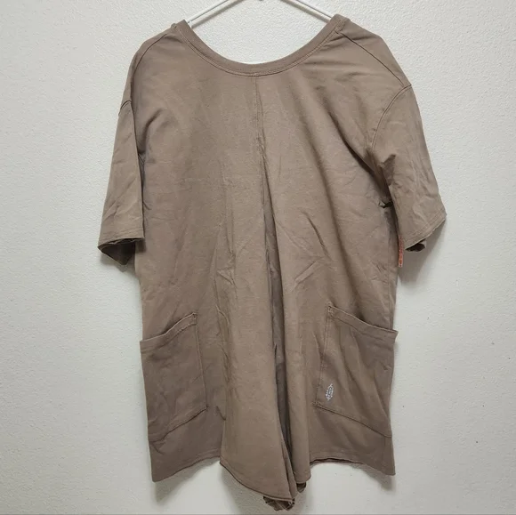 Free People FP Movement Women's Hot Shot Tee Romper Tan Jumpsuit Mocha Latte - Picture 4 of 16